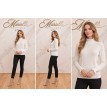 Sweter z ozdobną falbanką