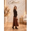 Sweter damski rozpinany z ozdobnymi falbankami