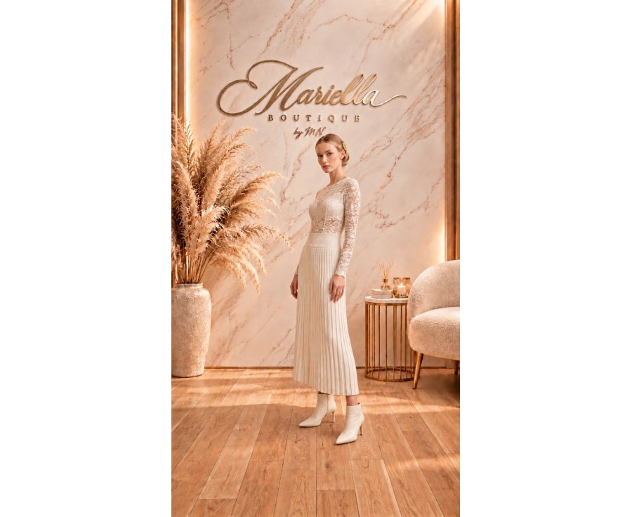 Elegancka spódnica plisowana midi