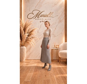 Elegancka spódnica plisowana midi