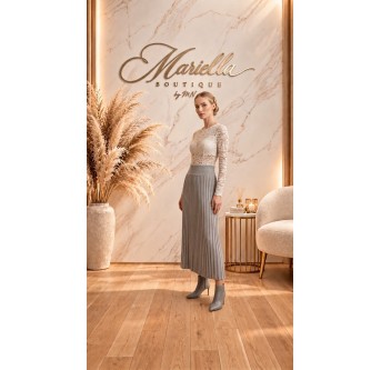 Elegancka spódnica plisowana midi