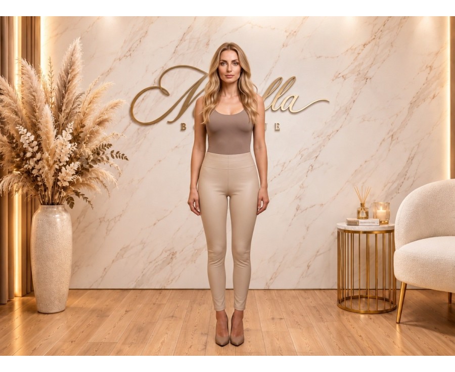 Legginsy damskie skórzane